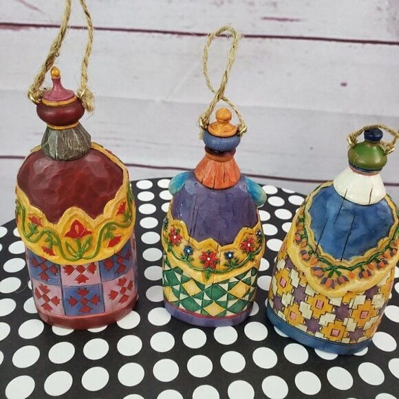 JIM SHORE Heartwood Creek 2004 3 WISE MEN Hanging ornaments Christmas - Picture 5 of 8